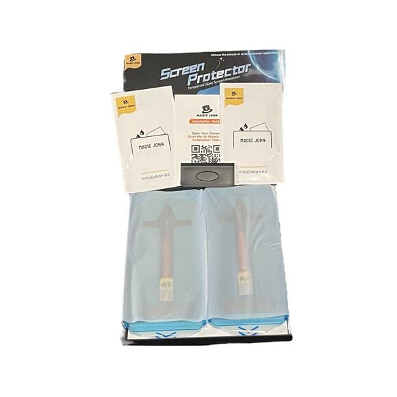 Magic John iPhone 15 Pro Max Privacy Glass Screen Protector (2 PACK)*EZ Install* - Picture 2 of 9
